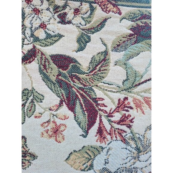 Colonial Williamsburg Other - VTG Williamsburg Goodwin Weavers Reversible Floral Tapestry Throw Blanket